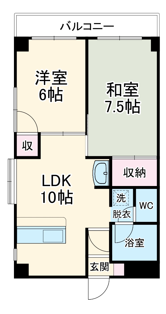 ハイブリッチビルの間取り