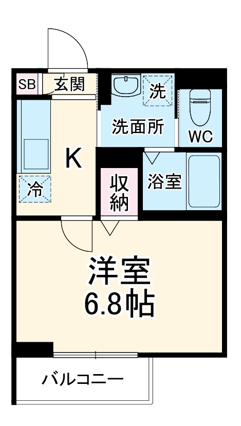 robot home柳瀬川Ⅲ・101号室の間取り
