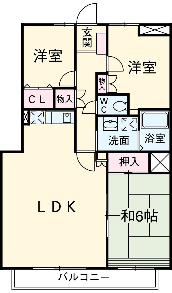 ヴィアーレマルフク南館の間取り