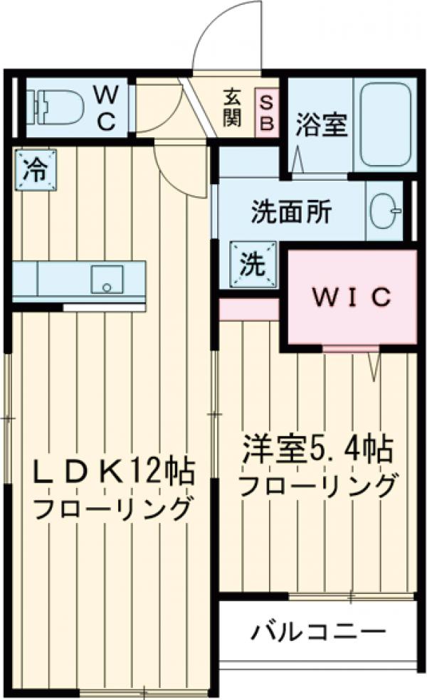 グラン　ウィステリア・202号室の間取り