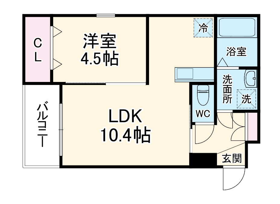 (仮称)ジーメゾン妙興寺・0102号室の間取り