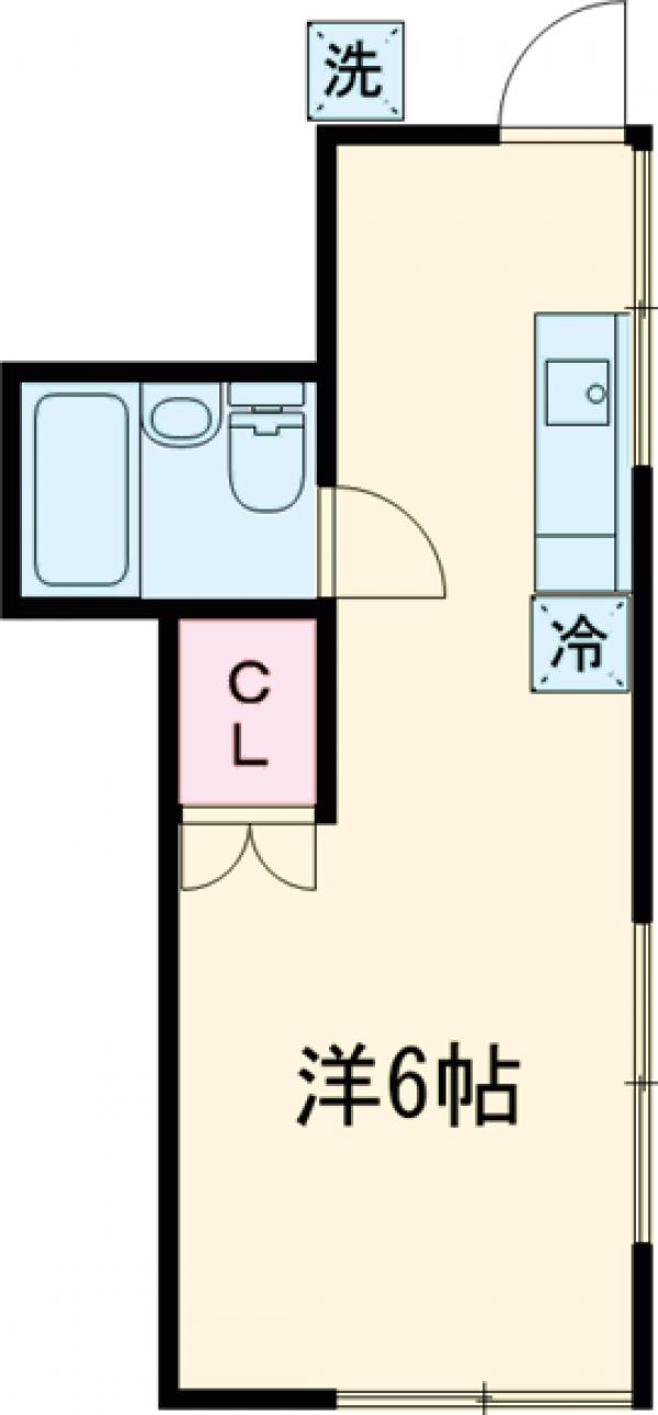 101号室の間取り