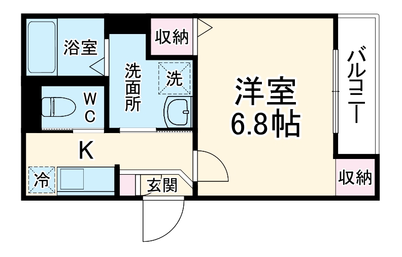 robot home柳瀬川Ⅲ・103号室の間取り