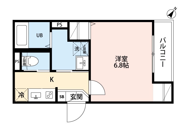 robot home柳瀬川Ⅲ・203号室の間取り