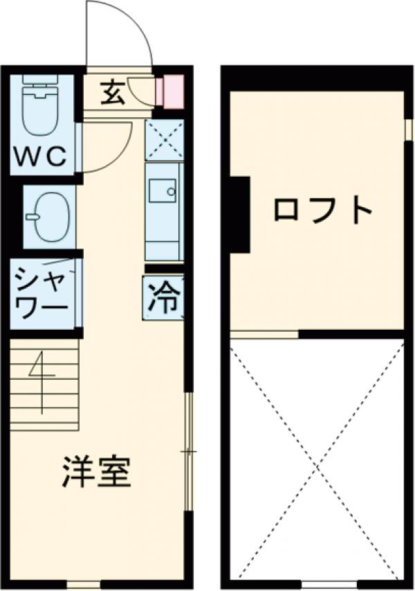(仮称)大山西町アパート・101号室の間取り