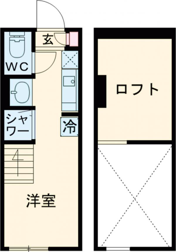 (仮称)大山西町アパート・103号室の間取り