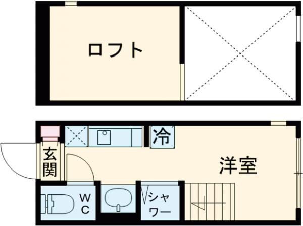 (仮称)大山西町アパート・207号室の間取り