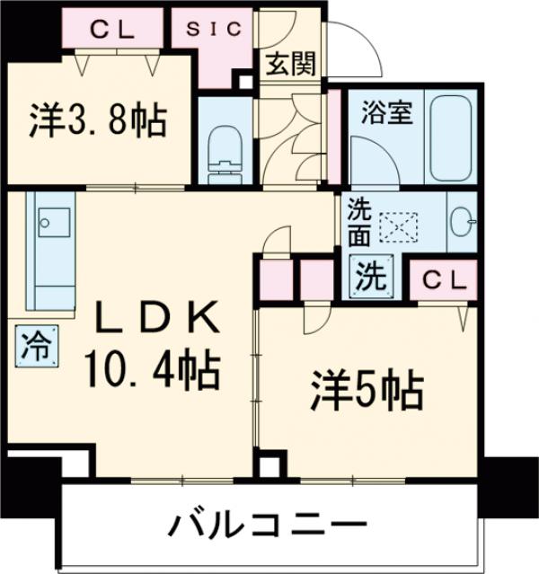 ＪＭＦレジデンス蔵前鳥越・601号室の間取り