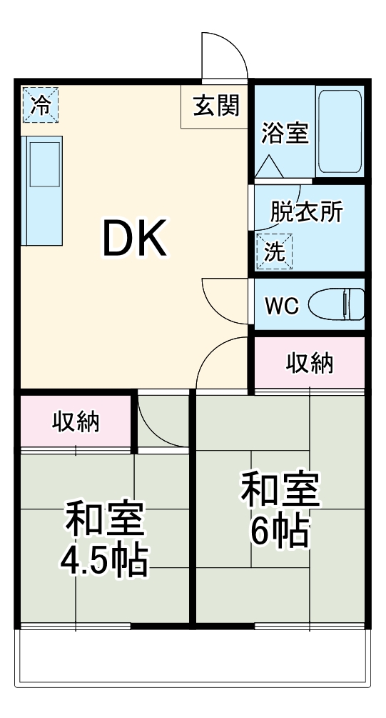 高田ハイツの間取り