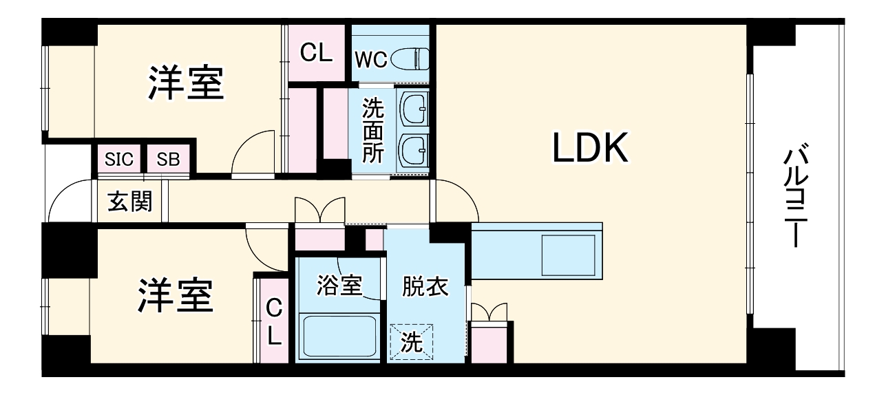 magnifique kitasakiurazukaの間取り