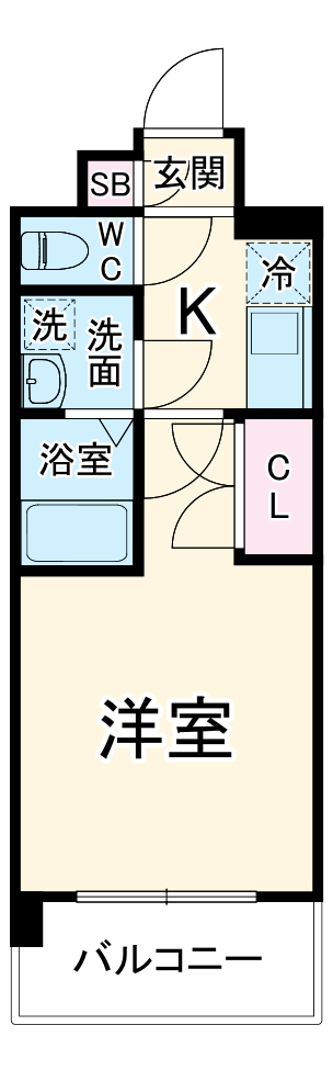 フェリックス本厚木・301号室の間取り