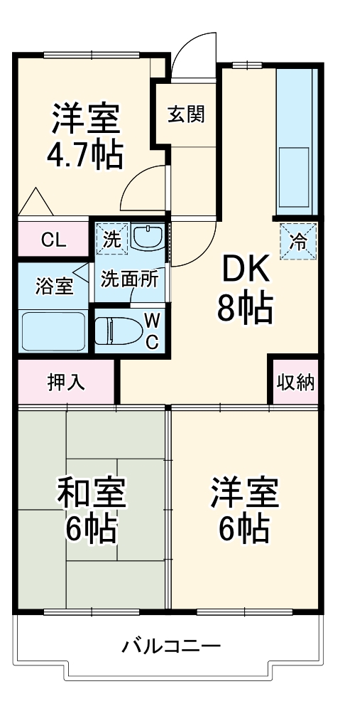 ツイン青山 南館の間取り