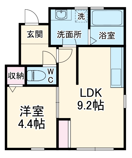 リーブルファイン今伊勢町 2号棟の間取り