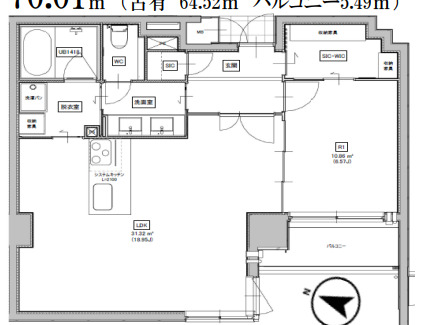 magnifique kitasakiurazukaの間取り