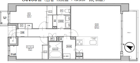 magnifique kitasakiurazukaの間取り