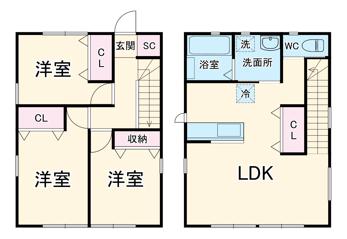 ティアラS-1の間取り