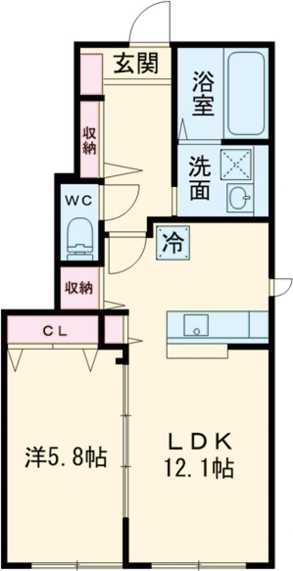 MIYABI TWO・101号室の間取り