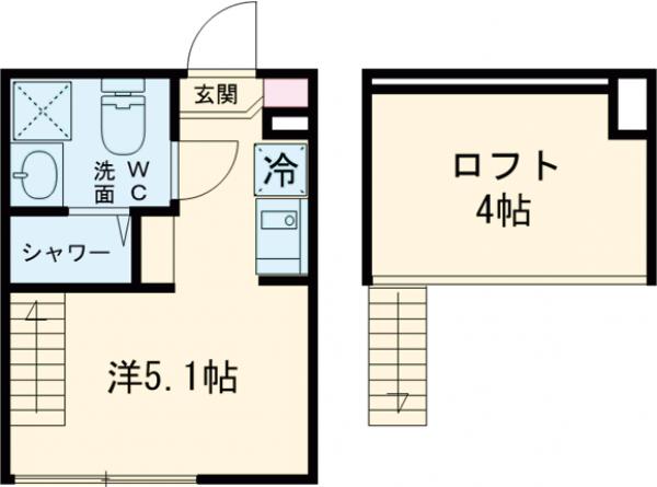 シェ ル サンキエム 堀切・203号室の間取り