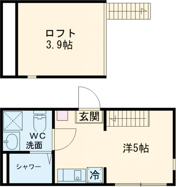 シェ ル サンキエム 堀切・106号室の間取り