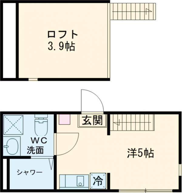 シェ ル サンキエム 堀切・206号室の間取り