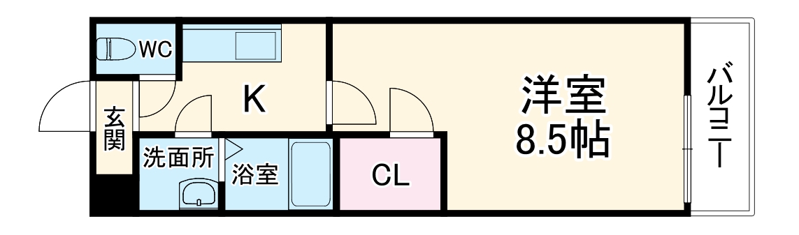 フジパレス吹田イーストⅠ番館の間取り