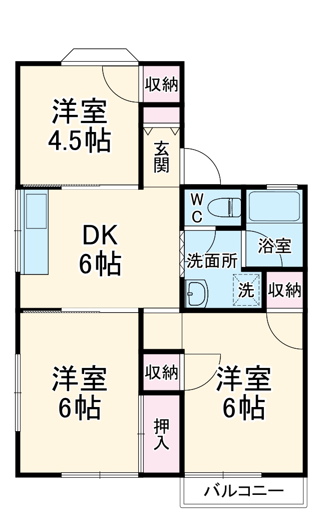 サンウイングの間取り