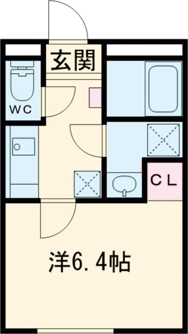 ピュセル王子神谷・502号室の間取り
