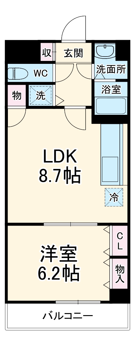 ランデージ津田沼の間取り