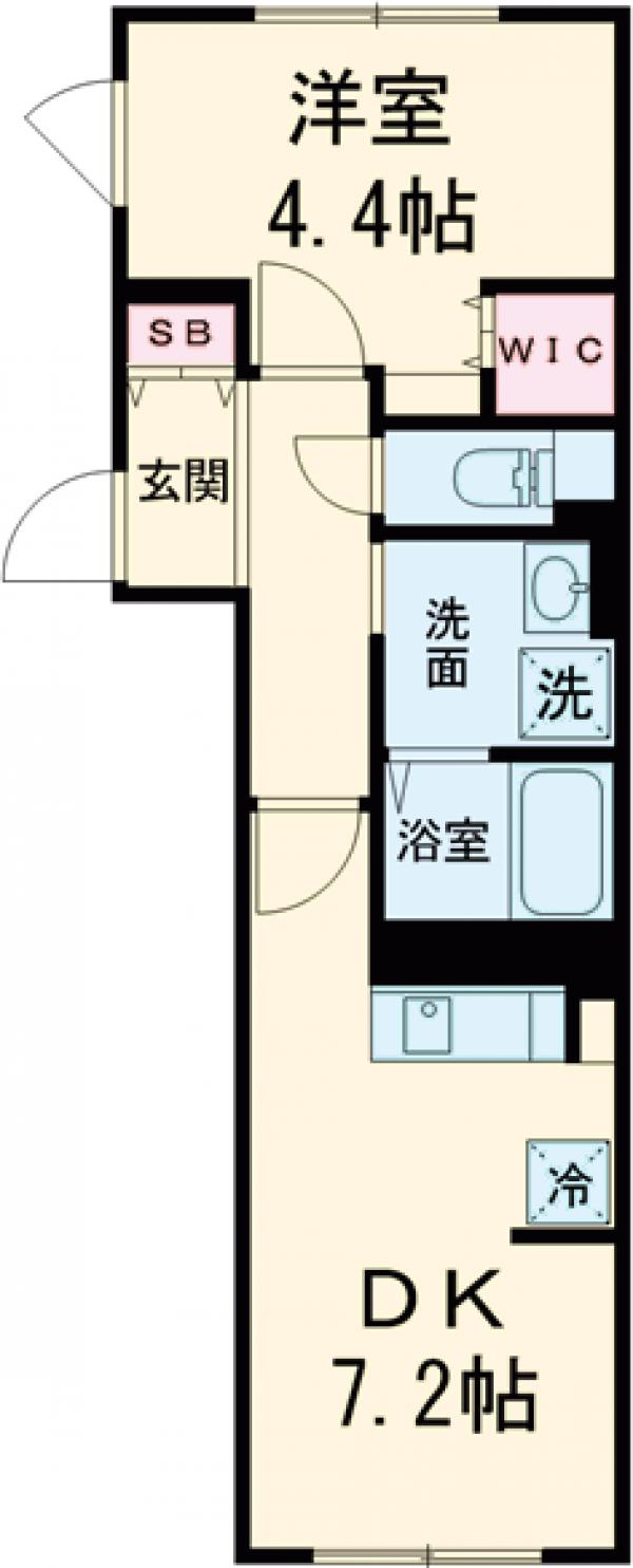 エクサム旗の台Ⅱ・302号室の間取り