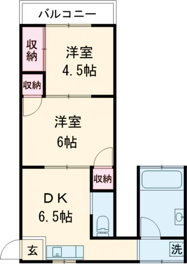 五十嵐アパートの間取り