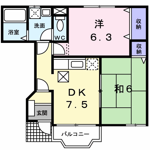 オーパスワン・01010号室の間取り