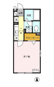 グラン・クェイル・201号室の間取り