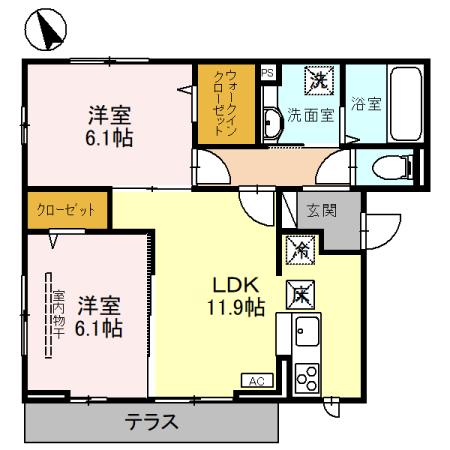 ドエルHの間取り
