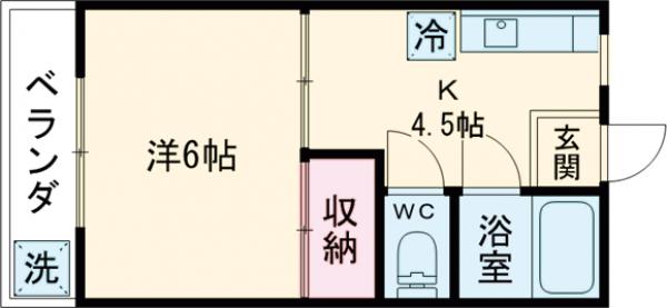 コーポ竹内の間取り
