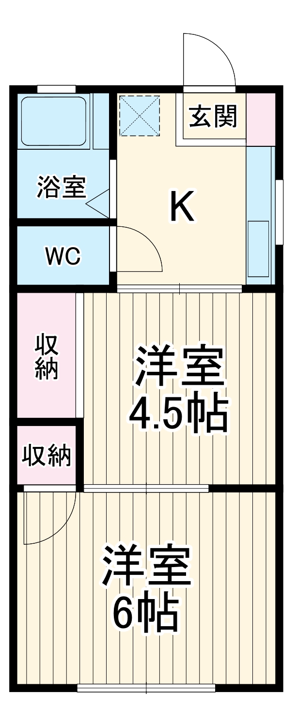 コーポ三ツ沢の間取り