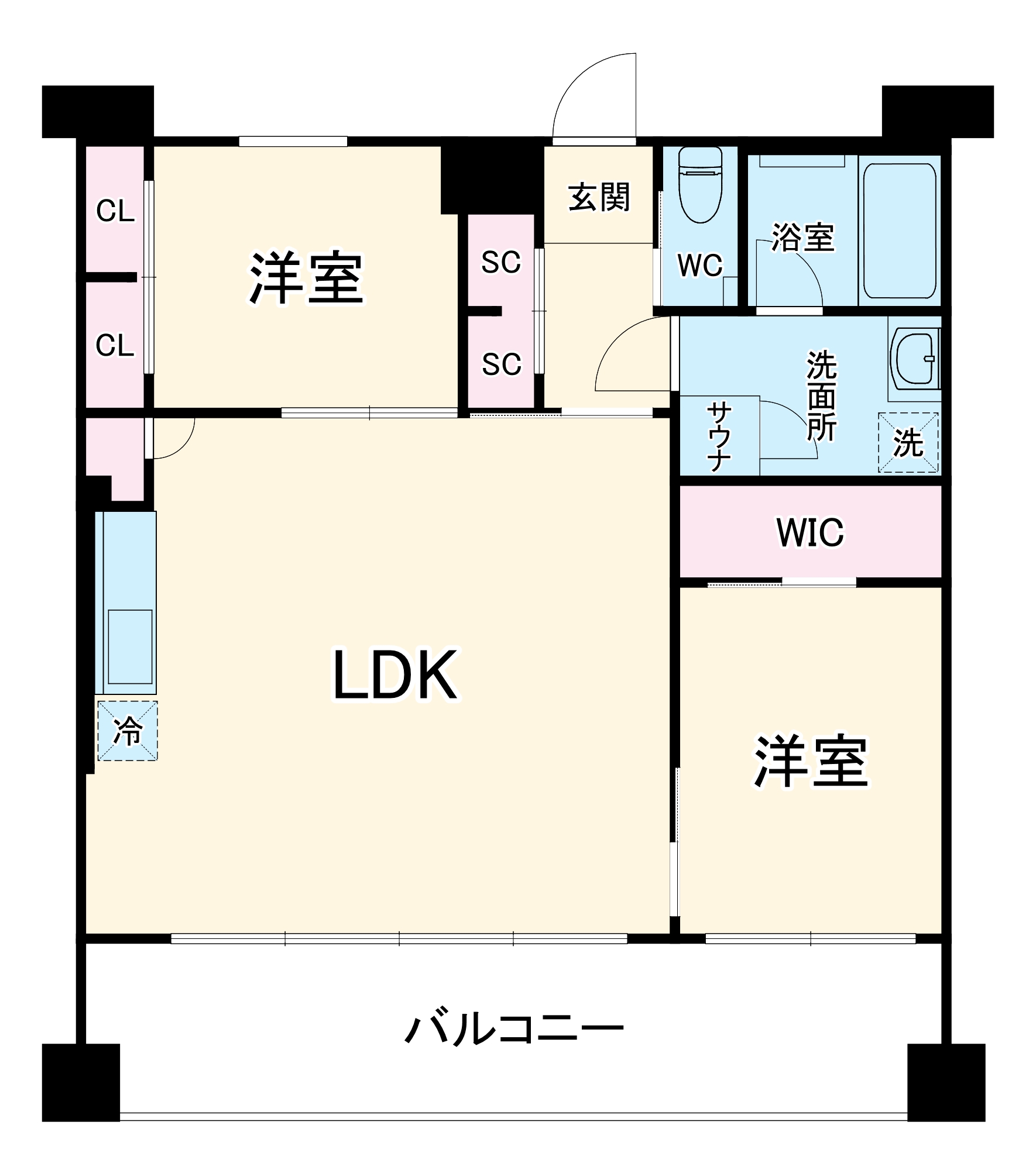 プレジオ東三国の間取り