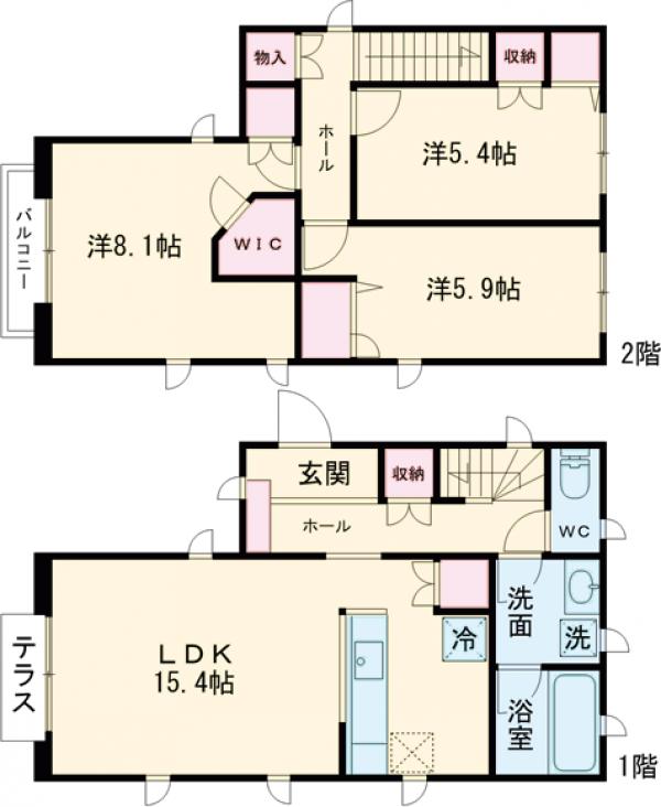 赤塚5丁目戸建住宅の間取り