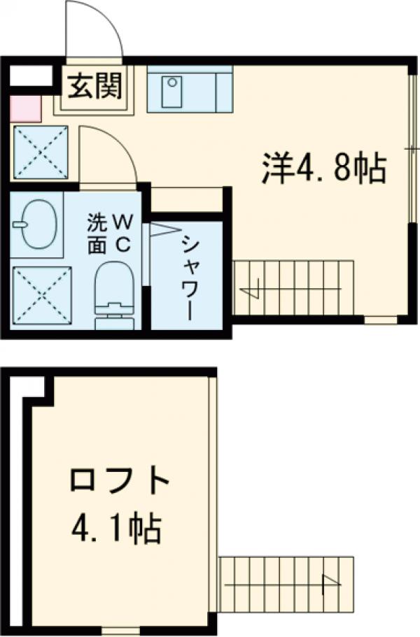 メゾン堀切菖蒲園・206号室の間取り
