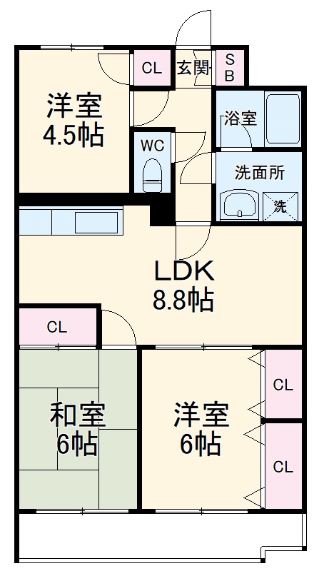 スカイパレス東戸塚の間取り