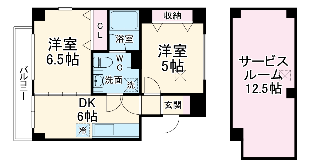 ヨコハマベルフラッツEASTの間取り