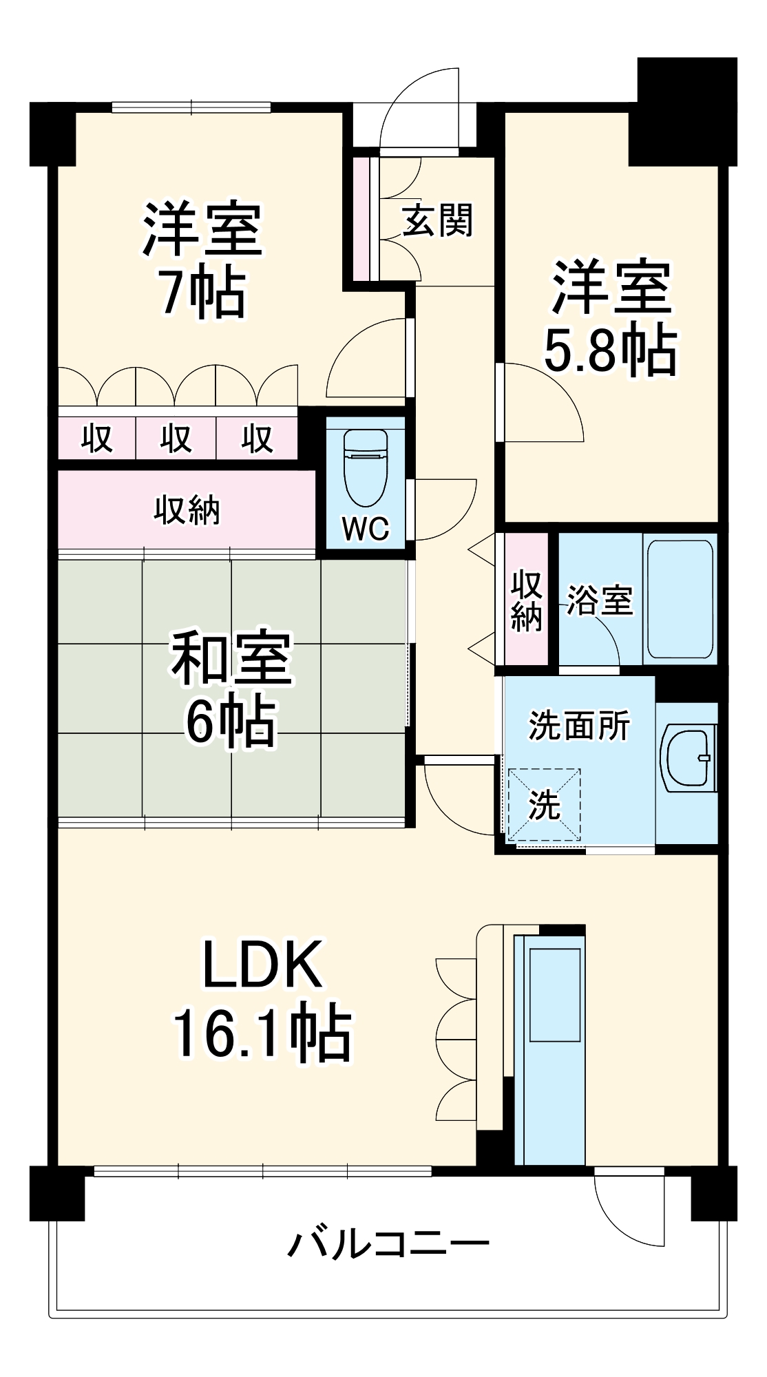 リグランド青葉台の間取り