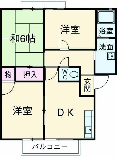 フレグランス アンナイの間取り