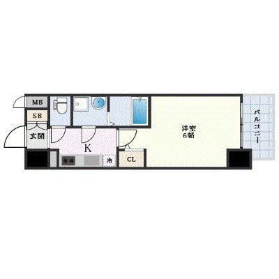 エスリード新大阪ザ・プレミアWESTの間取り