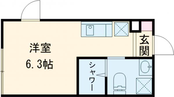 ハーモニーテラス堀切Ⅴ・106号室の間取り