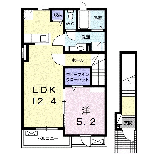 ルーラル朝倉 Aの間取り