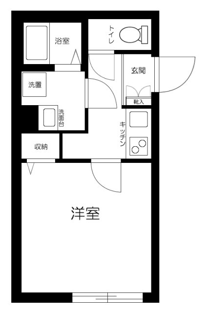 レクス大崎・302号室の間取り