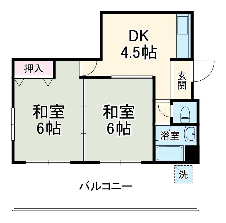 古川マンションの間取り