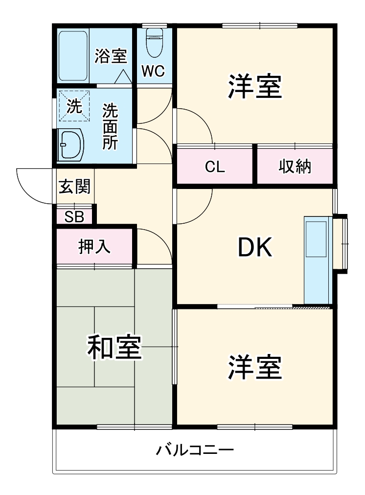 オークスR&KⅡの間取り