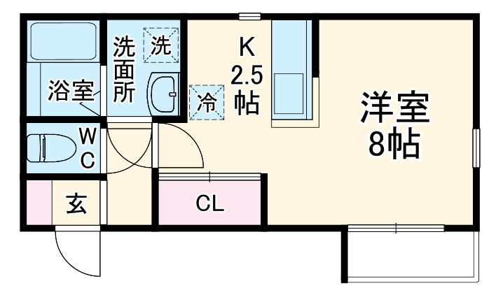 プランドール久地の間取り