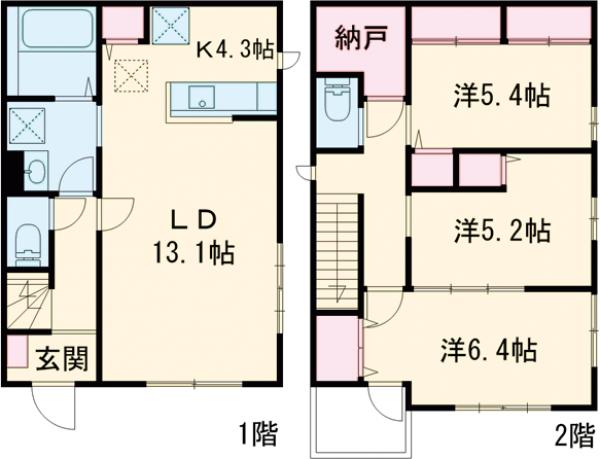 光町２丁目戸建・1号室の間取り